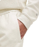 LULULEMON Textured Double - Knit Cotton Jogger Regular Heathered Bone/Black - Unmatched Kicks - LULULEMON