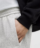 LULULEMON Textured Double - Knit Cotton Jogger Regular Heathered Melody Light Grey/Black - Unmatched Kicks - LULULEMON