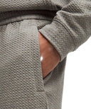 LULULEMON Textured Double - Knit Cotton Jogger Regular Heathered Rover/Black - Unmatched Kicks - LULULEMON