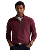 Luxury Jersey Quarter - Zip Pullover Spring Wine Heather - Unmatched Kicks - ralph lauren