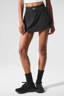 Match Point Tennis Skirt Black - Unmatched Kicks-ALO
