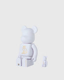 Medicom BE@RBRICK™ 400% & 100% Set - Pearl White - Unmatched Kicks - OVO