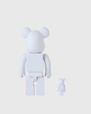Medicom BE@RBRICK™ 400% & 100% Set - Pearl White - Unmatched Kicks - OVO