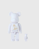 Medicom BE@RBRICK™ 400% & 100% Set - Pearl White - Unmatched Kicks - OVO