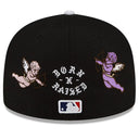 Men's Los Angeles Dodgers New Era Born x Raised Black Cherub 59FIFTY Fitted Hat