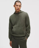 Merino Wool Pullover Hoodie HEATHERED OLIVE BROWN - Unmatched Kicks - LULULEMON