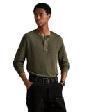 Mesh Henley Shirt Company Olive - Unmatched Kicks - ralph lauren
