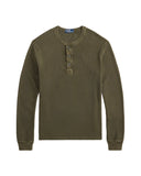 Mesh Henley Shirt Company Olive - Unmatched Kicks - ralph lauren