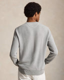 Mesh-Knit Cotton Crewneck Sweater Andover Heather - Unmatched Kicks-ralph lauren