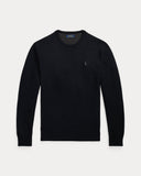 Mesh-Knit Cotton Crewneck Sweater Polo Black - Unmatched Kicks-ralph lauren