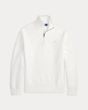 Mesh-Knit Cotton Quarter-Zip Sweater Deckwash White - Unmatched Kicks-ralph lauren