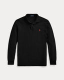 Mesh Long - Sleeve Polo Shirt – All Fits Polo Black - Unmatched Kicks - ralph lauren