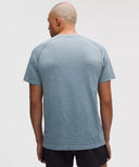 Metal Vent Tech Short-Sleeve Shirt Polo Pastel/Steel Blue - Unmatched Kicks-LULULEMON
