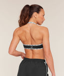 Micro Logo Clasp Minimal Bra light support Black - Unmatched Kicks - GYMSHARK