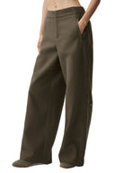 Mid - Rise Cosmopolitan Snap Pant - Olive Tree - Unmatched Kicks - ALO