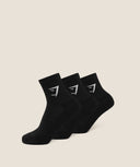 Midi Socks 3pk GS Black - Unmatched Kicks - Gymshark Accessories
