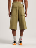 Military Patch Bermuda Shorts - Unmatched Kicks - Palm Angeles