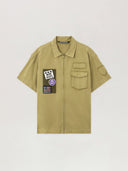 Military Patch Zipped Shirt - Unmatched Kicks - Palm Angeles
