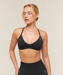 Minimal Sports Bra 2.0 light support Black - Unmatched Kicks-GYMSHARK