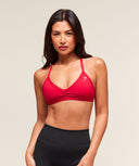Minimal Sports Bra - Carmine Red - Unmatched Kicks - GYMSHARK