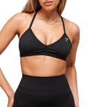 Minimal Sports Bra light support Black - Unmatched Kicks - GYMSHARK