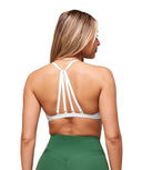 Minimal Sports Bra light support White - Unmatched Kicks - GYMSHARK