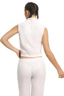 Mockneck Cotton Velour Zip - Up Vest Soft Glow - Unmatched Kicks - Juicy Couture