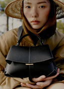 Mokki Mini - Noir Coutures Ecrues Grainé - Unmatched Kicks - Handbags