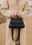 Mokki - Noir Coutures Ecrues Grainé - Unmatched Kicks - Handbags