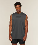 Motion Blur Graphic Tank oversized fit Onyx Grey - Unmatched Kicks-GYMSHARK