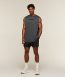 Motion Blur Graphic Tank oversized fit Onyx Grey - Unmatched Kicks-GYMSHARK