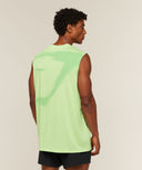 Motion Blur Graphic Tank oversized fit Pace Green - Unmatched Kicks-GYMSHARK