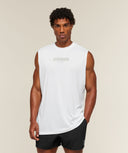 Motion Blur Graphic Tank oversized fit White - Unmatched Kicks-GYMSHARK