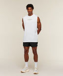 Motion Blur Graphic Tank oversized fit White - Unmatched Kicks-GYMSHARK