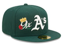 New era green Oakland athletics 59fifty Fitted Cap - Unmatched Kicks - new era caps