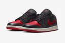Nike Air Jordan 1 Low Black/Sail/Gym Red Sale - Unmatched Kicks - 