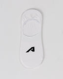No Show "A" Sock 3pk - White - Unmatched Kicks - Alphalete