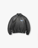 Nothing Faster Quarter Zip Sweatshirt - Stained Black - Unmatched Kicks - REPRESENT