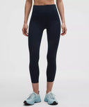 Nulux Side-Stripe High-Rise Tight 25" True Navy/Seafoam/White/Beach Ball Blue - Unmatched Kicks-LULULEMON