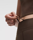 Nulux Side-Stripe High-Rise Tight 25" Walnut Crunch/White/Sand/Chameleon - Unmatched Kicks-LULULEMON