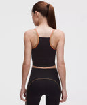 Nulux Side-Stripe Tank Top with Pocket Light Support, B/C Cup Black/Sand/White/Cherry Ember - Unmatched Kicks-LULULEMON