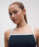 Nulux Side-Stripe Tank Top with Pocket Light Support, B/C Cup True Navy/Seafoam/White/Beach Ball Blue - Unmatched Kicks-LULULEMON