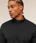 Off Duty 1/4 Zip regular Black - Unmatched Kicks - GYMSHARK