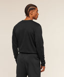 Off Duty Long Sleeve T-Shirt regular Black - Unmatched Kicks - GYMSHARK