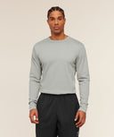 Off Duty Long Sleeve T-Shirt regular Smokey Grey - Unmatched Kicks - GYMSHARK