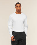 Off Duty Long Sleeve T-Shirt regular White - Unmatched Kicks - GYMSHARK
