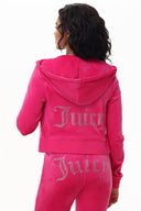 OG Big Bling Velour Hoodie Free Love - Unmatched Kicks - Juicy Couture