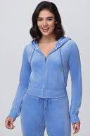 OG Big Bling Velour Hoodie Granada Sky - Unmatched Kicks - Juicy Couture