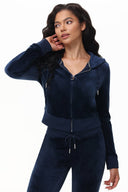 OG Big Bling Velour Hoodie Regal Blue - Unmatched Kicks - Juicy Couture