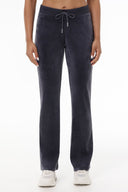 OG Big Bling Velour Track Pants Titanium - Unmatched Kicks - Juicy Couture